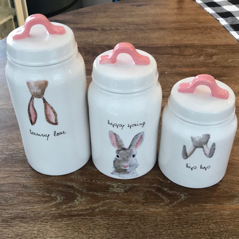 Rae Dunn Easter Cannister Set